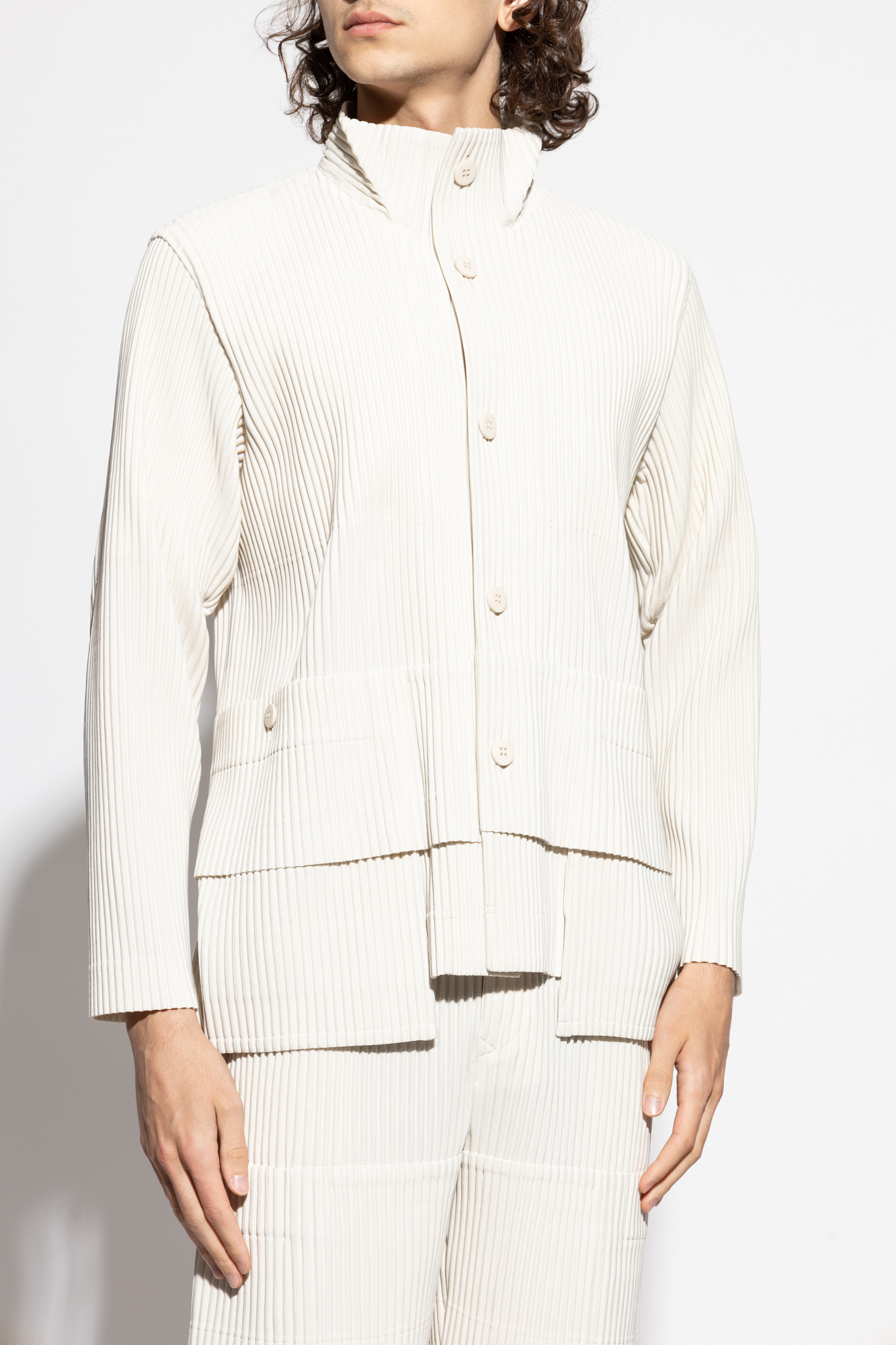 Cream Pleated jacket Homme Plissé Issey Miyake - Vitkac Canada
